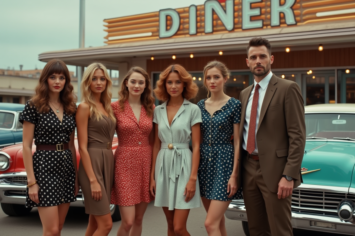 Code vestimentaire des années 1950 : tendances et styles emblématiques